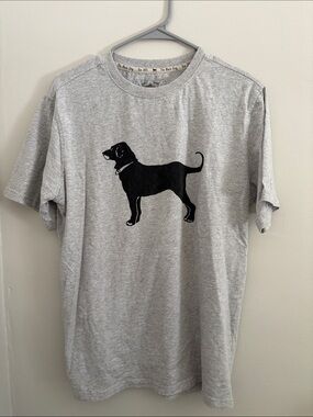 The Black Dog Grey Tee with Black Dog Silhouette